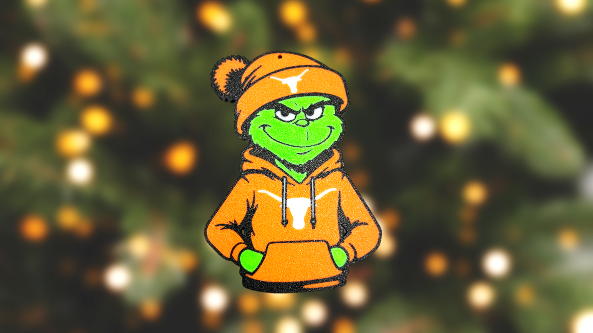 Texas Longhorns Grinch Ornament
