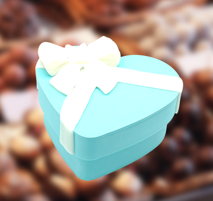 Transgender Pride Heart-Shaped Chocolate Box Fidget Clicker