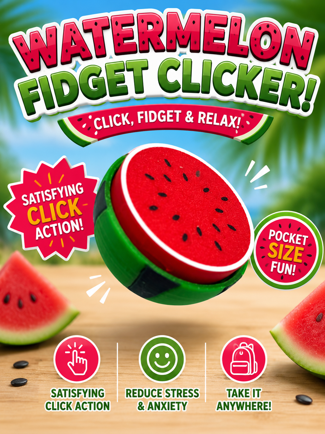 Watermelon Fidget Clicker