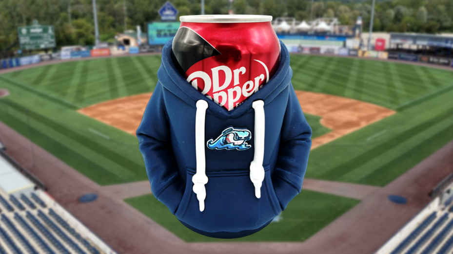 West Michigan Whitecaps Hoodie-Style Can Holder Koozie / Pencil Cup