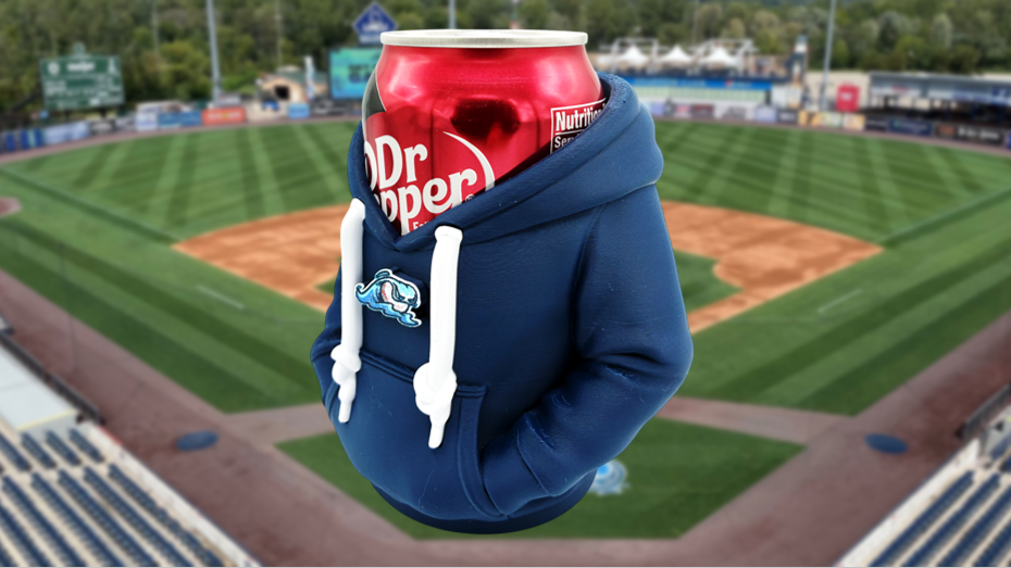 West Michigan Whitecaps Hoodie-Style Can Holder Koozie / Pencil Cup